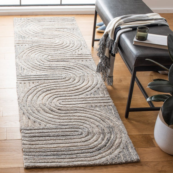 Safavieh Southampton Hand Tufted Wool Blend Runner Rug for Hallways with Organic Wave Pattern SHA301B-220