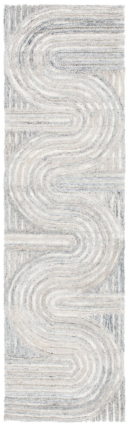 Safavieh Southampton Hand Tufted Wool Blend Runner Rug for Hallways with Organic Wave Pattern SHA301B-220