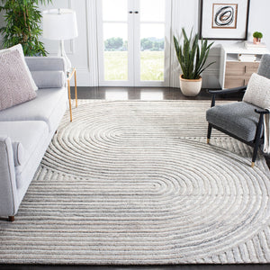 Safavieh Southampton Contemporary Area Rug – Luxurious Hand-tufted Design For Modern Elegance & Comfort Beige 45% Wool,45% Polyester,And 10% Cotton Sha301b-10sq