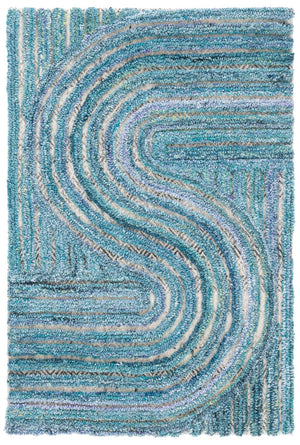 Safavieh Southampton Contemporary Area Rug – Luxurious Hand-tufted Design For Modern Elegance & Comfort Blue 45% Wool,45% Polyester,And 10% Cotton Sha301m-4sq