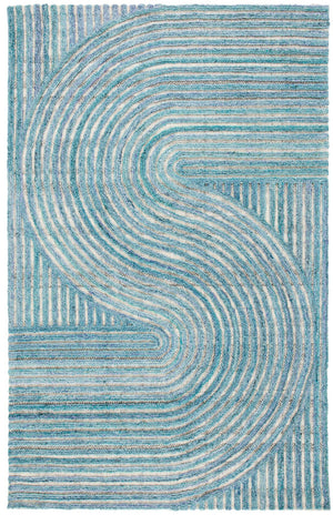 Safavieh Southampton Contemporary Area Rug – Luxurious Hand-tufted Design For Modern Elegance & Comfort Blue 45% Wool,45% Polyester,And 10% Cotton Sha301m-4sq