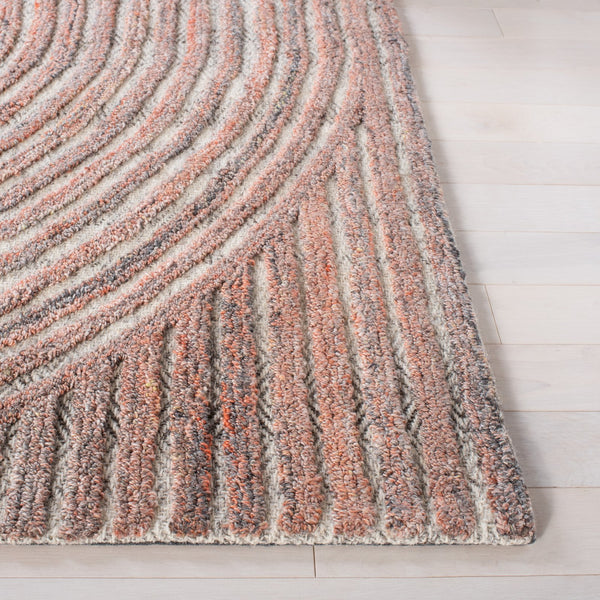 Safavieh Southampton Contemporary Area Rug – Luxurious Hand-tufted Design For Modern Elegance & Comfort Rust 45% Wool,45% Polyester,And 10% Cotton Sha301p-3