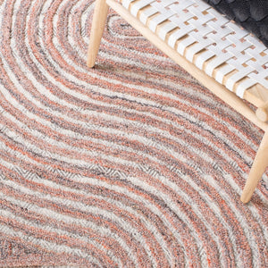 Safavieh Southampton Contemporary Area Rug – Luxurious Hand-tufted Design For Modern Elegance & Comfort Rust 45% Wool,45% Polyester,And 10% Cotton Sha301p-3