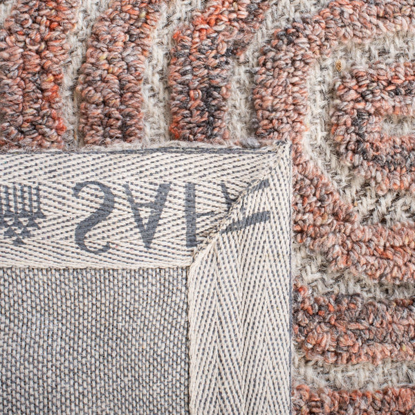 Safavieh Southampton Contemporary Area Rug – Luxurious Hand-tufted Design For Modern Elegance & Comfort Rust 45% Wool,45% Polyester,And 10% Cotton Sha301p-3