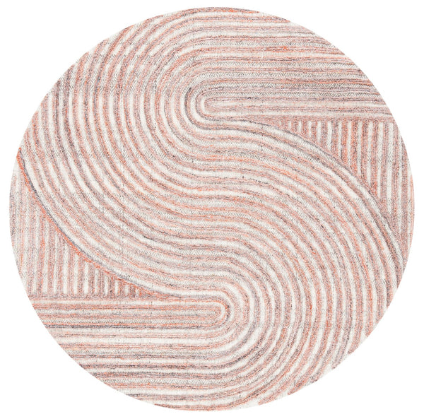 Safavieh Southampton Contemporary Area Rug – Luxurious Hand-tufted Design For Modern Elegance & Comfort Rust 45% Wool,45% Polyester,And 10% Cotton Sha301p-3