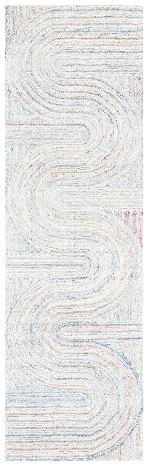 Safavieh Southampton Contemporary Area Rug – Luxurious Hand-tufted Design For Modern Elegance & Comfort Pink ,Blue 45% Wool,45% Polyester,And 10% Cotton Sha301u-3