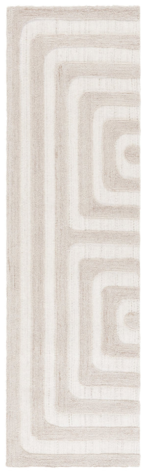 Safavieh Southampton Hand-tufted Area Rug - Elegant Geometric Design For Modern Living Spaces And Comfort Beige 55% Wool,45% Polyester Sha303b-6sq