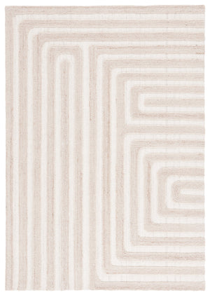 Safavieh Southampton Hand-tufted Area Rug - Elegant Geometric Design For Modern Living Spaces And Comfort Beige 55% Wool,45% Polyester Sha303b-6sq