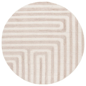 Safavieh Southampton Hand-tufted Area Rug - Elegant Geometric Design For Modern Living Spaces And Comfort Beige 55% Wool,45% Polyester Sha303b-6sq