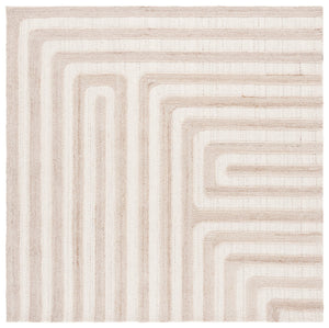 Safavieh Southampton Hand-tufted Area Rug - Elegant Geometric Design For Modern Living Spaces And Comfort Beige 55% Wool,45% Polyester Sha303b-6sq