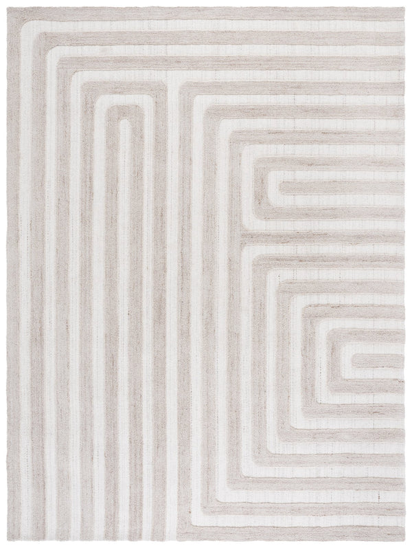 Safavieh Southampton Hand-tufted Area Rug - Elegant Geometric Design For Modern Living Spaces And Comfort Beige 55% Wool,45% Polyester Sha303b-6sq