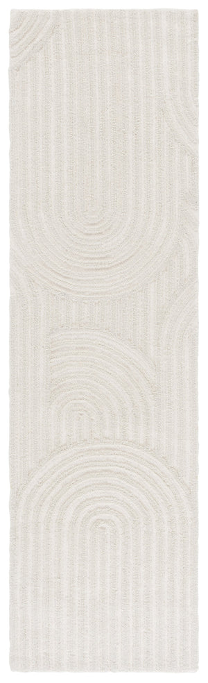 Safavieh Southampton Hand-tufted Plush Rug - Contemporary Comfort With Organic Design For Elegant Spaces Ivory 55% Wool,45% Polyester Sha304a-6sq