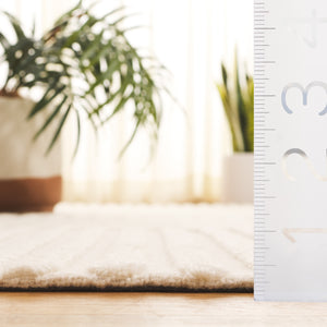 Safavieh Southampton Hand-tufted Plush Rug - Contemporary Comfort With Organic Design For Elegant Spaces Ivory 55% Wool,45% Polyester Sha304a-6sq