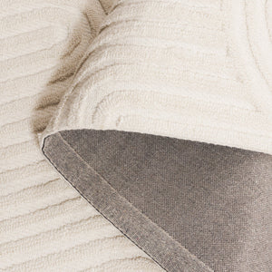 Safavieh Southampton Hand-tufted Plush Rug - Contemporary Comfort With Organic Design For Elegant Spaces Ivory 55% Wool,45% Polyester Sha304a-6sq