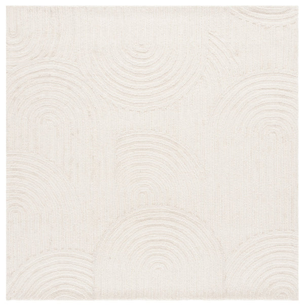 Safavieh Southampton Hand-tufted Plush Rug - Contemporary Comfort With Organic Design For Elegant Spaces Ivory 55% Wool,45% Polyester Sha304a-6sq