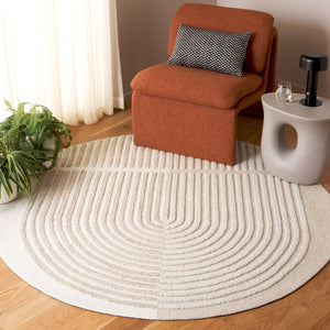 Safavieh Southampton Hand-tufted Area Rug - Luxurious Wool Blend With Modern Design For Chic Home Decor Ivory ,Beige 55% Wool,45% Polyester Sha306b-6sq