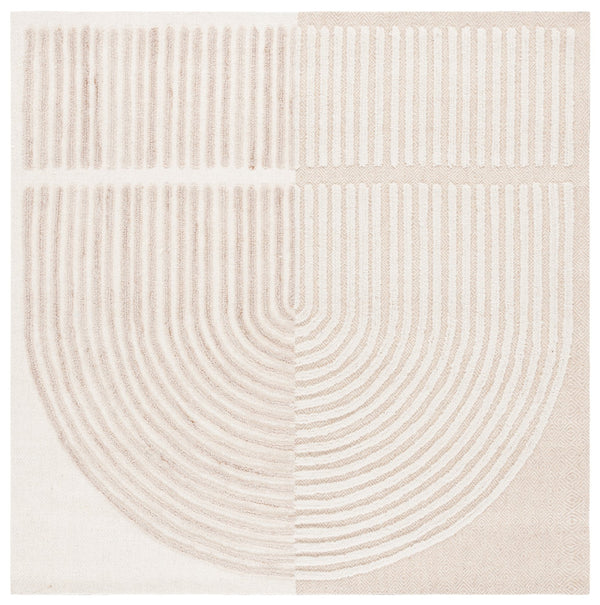 Safavieh Southampton Hand-tufted Area Rug - Luxurious Wool Blend With Modern Design For Chic Home Decor Ivory ,Beige 55% Wool,45% Polyester Sha306b-6sq