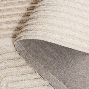 Safavieh Southampton Hand-tufted Area Rug - Modern Abstract Design For Elegant Living Spaces And Comfort Ivory ,Beige 55% Wool,45% Polyester Sha308b-5