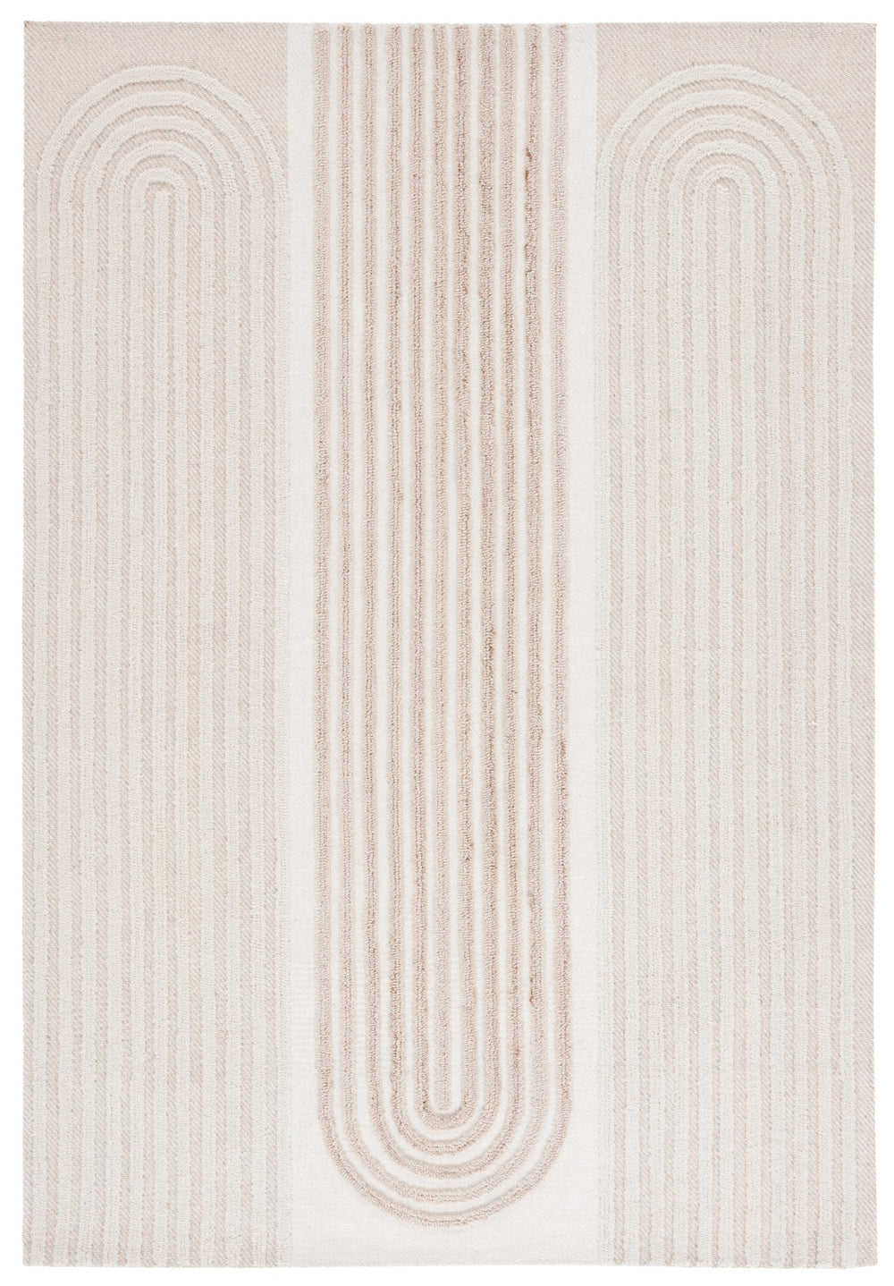 Safavieh Southampton Hand-tufted Area Rug - Modern Abstract Design For Elegant Living Spaces And Comfort Ivory ,Beige 55% Wool,45% Polyester Sha308b-5