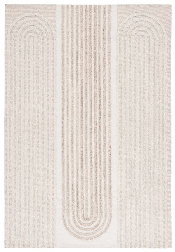 Safavieh Southampton Hand-tufted Area Rug - Modern Abstract Design For Elegant Living Spaces And Comfort Ivory ,Beige 55% Wool,45% Polyester Sha308b-5
