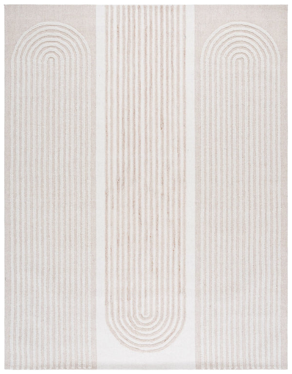 Safavieh Southampton Hand-tufted Area Rug - Modern Abstract Design For Elegant Living Spaces And Comfort Ivory ,Beige 55% Wool,45% Polyester Sha308b-5