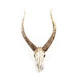 Goat Skull Wall Decor Distressed White and Brown SHI001 Zentique