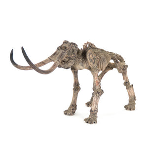 Zentique Mammoth Polyresin Skeleton Accent — 17" Tall Hand-Painted Woolly Mammoth Replica for Dramatic Décor SHI012