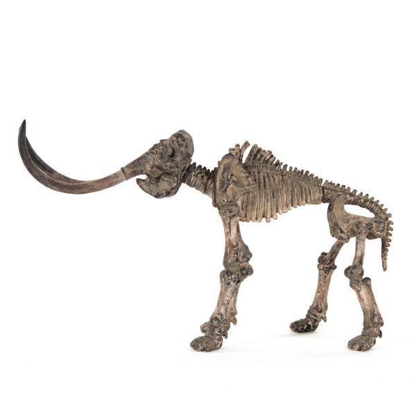 Zentique Mammoth Polyresin Skeleton Accent — 17" Tall Hand-Painted Woolly Mammoth Replica for Dramatic Décor SHI012
