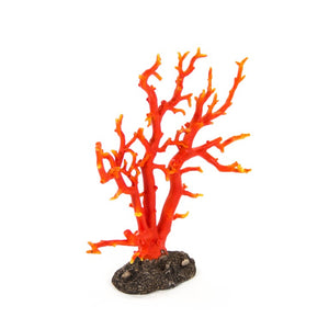 Zentique Red Coral vibrant polyresin accent sculpture — striking coastal centerpiece with realistic texture and durable finish W17 x H18.5 x D11 SHI028