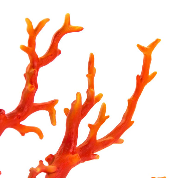Zentique Red Coral vibrant polyresin accent sculpture — striking coastal centerpiece with realistic texture and durable finish W17 x H18.5 x D11 SHI028