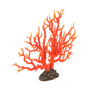 Red Coral Orange Red with Distressed Brown Base SHI029 Zentique