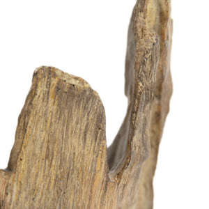 Zentique Wooden Handcrafted Sculpture with Resin Accents — 18" Tall Modern Rustic Decorative Art for Home SHI046