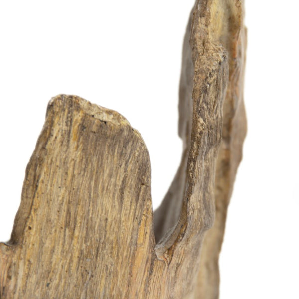 Zentique Wooden Handcrafted Sculpture with Resin Accents — 18" Tall Modern Rustic Decorative Art for Home SHI046