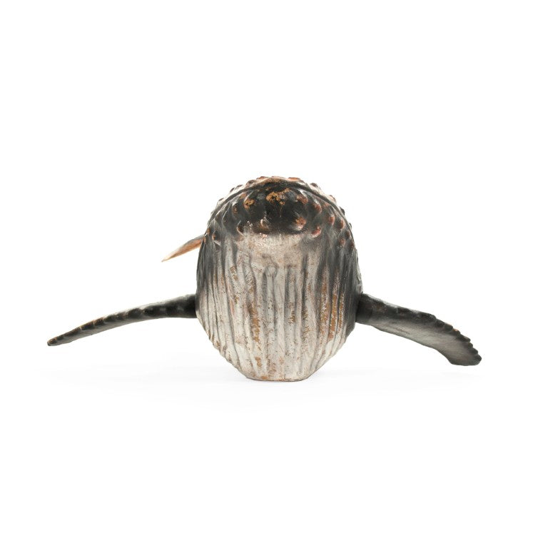 Zentique Humpback Resin Whale Sculpture Large 20.5"W x 7.5"H x 30"D — Realistic Textured Nautical Accent for Mantel SHI047