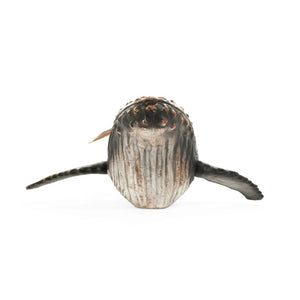 Zentique Humpback Resin Whale Sculpture Large 20.5"W x 7.5"H x 30"D — Realistic Textured Nautical Accent for Mantel SHI047