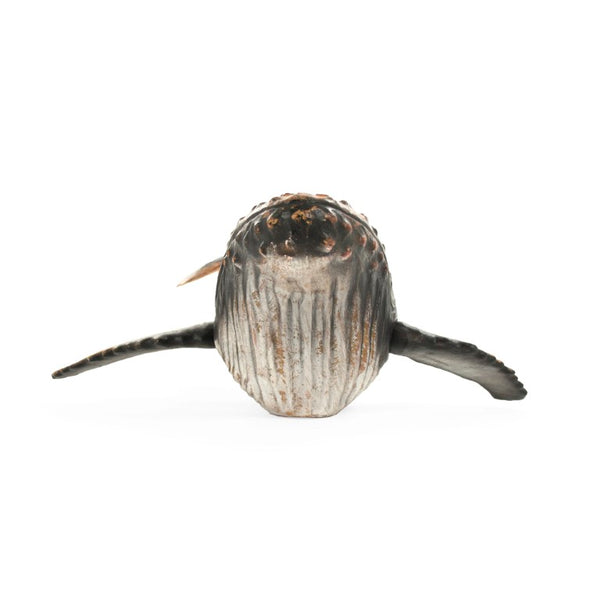 Zentique Humpback Resin Whale Sculpture Large 20.5"W x 7.5"H x 30"D — Realistic Textured Nautical Accent for Mantel SHI047