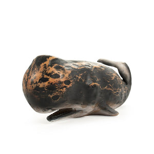 Zentique Sperm Whale Sculpture Medium Resin Decor – Realistic Textured Finish for Coastal, Nautical, Contemporary Homes SHI049