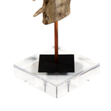 Sawtooth on Acrylic Stand Distressed Brown SHI050 Zentique