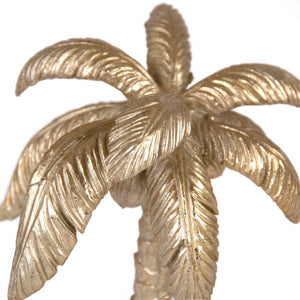 Zentique Palm Palm Tree Décor Resin Accent with Hand-Painted Realistic Fronds, Coastal Boho Tabletop Style SHI058