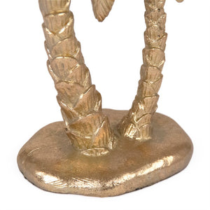 Zentique Palm Palm Tree Décor Resin Accent with Hand-Painted Realistic Fronds, Coastal Boho Tabletop Style SHI058