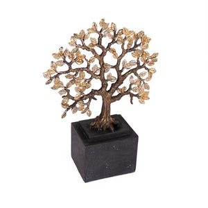 Zentique Tree Rustic Resin Décor Small — Textured Wood-Grain Accent for Mantel, Shelf, Tabletop, Farmhouse Charm SHI060