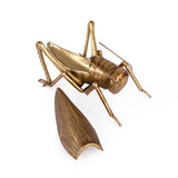 Grasshopper Accent DÃ©cor with Tray Gold Leaf SHI062 Zentique