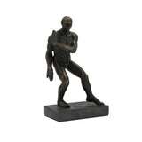 Pushing Men Bookends Rustic Dark Bronze SHI068 Zentique