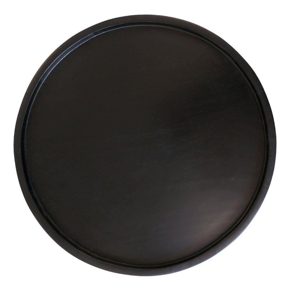 Karina Living Blandon Side Table – Timeless Black Sandblasted Mango Wood for Stylish Living, Bedroom & Entryways SHR218BK