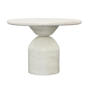Dovetail Domingo Dining Table Whitewash Finish Mango Wood SHR225
