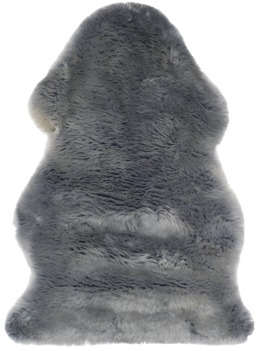 Safavieh Sheep Handcrafted Steel-Blue Flokati Runner 2X8'5" — Plush 3⅜" Pile, Natural Undyed Sheepskin Luxury SHS121B-29