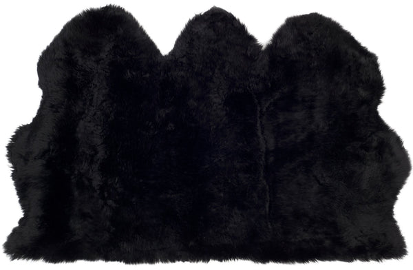 Safavieh Sheep Sheepskin Area Rug - Luxurious Texture In Elegant Steel Blue For Timeless Home Decor Style Midnight Black Sheep Skin Shs121c-5