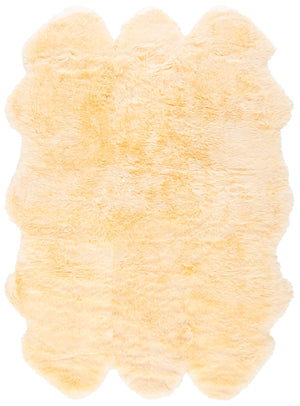 Safavieh Sheep Sheepskin Area Rug - Luxurious Texture In Elegant Steel Blue For Timeless Home Decor Style Champagne Sheep Skin Shs121h-5