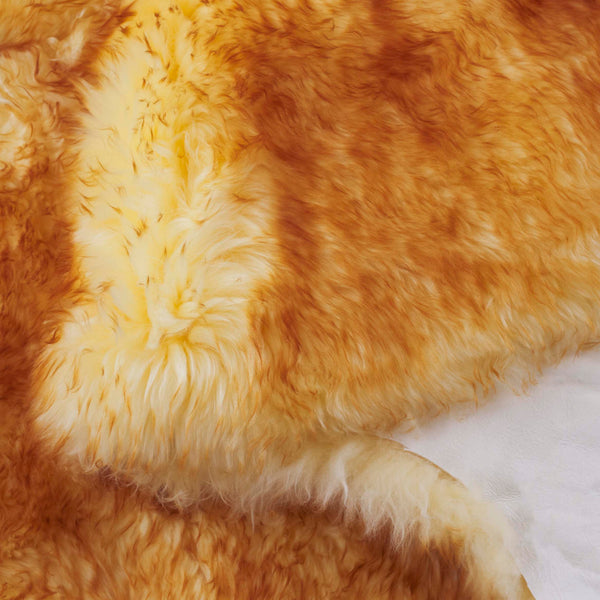 Safavieh Sheep Sheepskin Area Rug - Luxurious Texture In Elegant Steel Blue For Timeless Home Decor Style Champagne ,Copper Brown Sheep Skin Shs121k-5