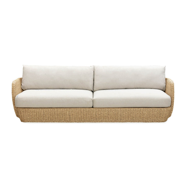 Lh Imports Siesta Outdoor - Elegant Sofa Collection For Stunning Outdoor Spaces And Ultimate Comfort Experience Beige,Brown All,Weather Wicker,Olefin Fabric,Powder,Coated Auminum Frame,Foam Sie007